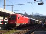 BR 1116 211 mit VSOE in Innsbruck am 22.09.2007
